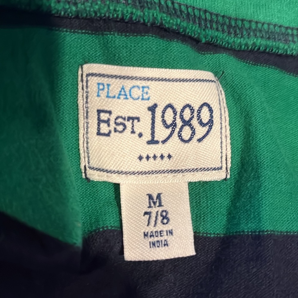 EUC bundle of 2 The Children’s Place quarter zip long sleeve shirts, sz 7/8 - Picture 8 of 9